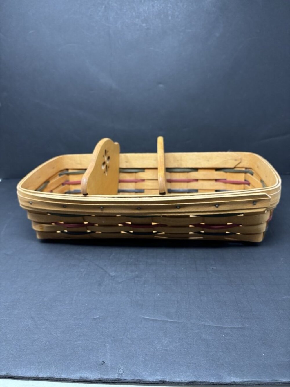 Longaberger Traditional Bread Basket With 2 Wood Dividers